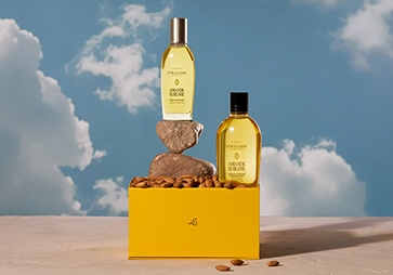 L'OCCITANE Almond Gift Set, with L'OCCITANE Almond Shower Oil, L'OCCITANE Almond Milk Concentrate & L'OCCITANE Almond Delicious Hands
