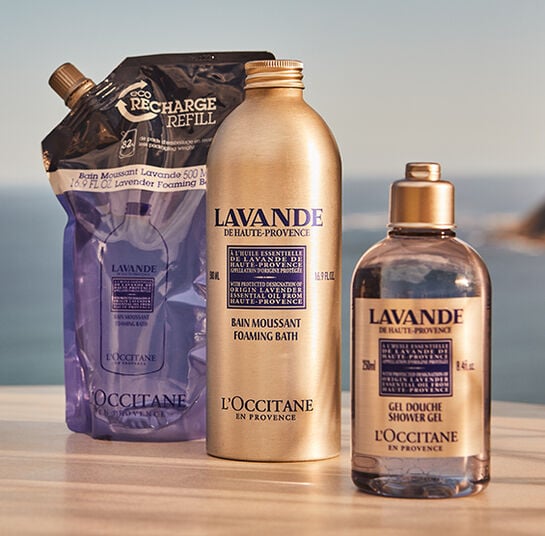 Image showing L'OCCITANE Lavender Body Foam L'OCCITANE Lavender Shower Gel L'OCCITANE Lavender Shower Gel Eco Refill
