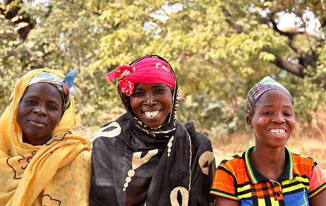 Women of Burkina Faso, Happiness, L'OCCITANE Partnership, Fair Trade, Organic Shea Butter, Family Tradition, Women's Gold, Empowering Women, Our Commitment