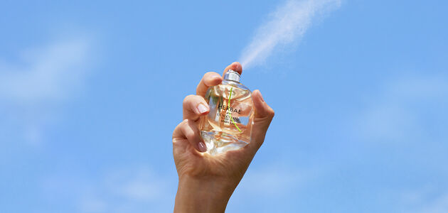 The image shows L'OCCITANE Herbae Eau de Toilette