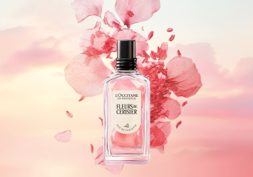 L'OCCITANE Cherry Blossom Collection, Cherry Blossom, Cherry Blossom Eau de Toilette, Cherry Blossom Bath & Shower Gel, Cherry Blossom Shimmering Body Lotion, Cherry Blossom Petal-Soft Hand Cream, Lub&eacute;ron, Soft & Delicate