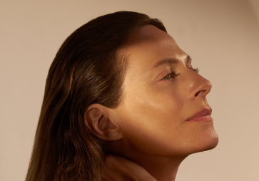 Woman with glowing and radiant skin, L'OCCITANE SKINCARE 