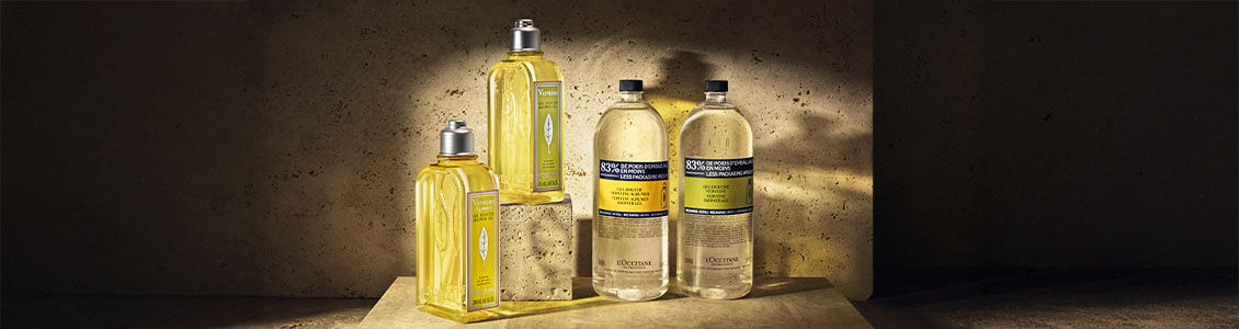 Eco-Refill Collection, Almond Shower Oil Refill, Shea Verbena Hands & Body Liquid Soap Refill, Almond Milk Concentrate Refill, Lavender Foaming Bath Refill, Verbena Shower Gel Refill, Shea Lavender Hands & Body Liquid Soap Refill, Intensive Repair Shampoo Refill, L&rsquo;Occitan Shower Gel Refill 
