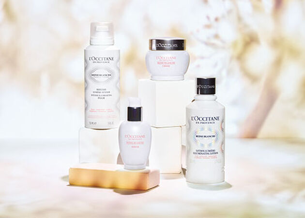 Reine Blanche Collection, Illuminating Skincare, Dewy Glowing Skin, Reine Blanche Intense Illuminating Foam, Reine Blanche Illuminating Serum, Reine Blanche Illuminating Cream