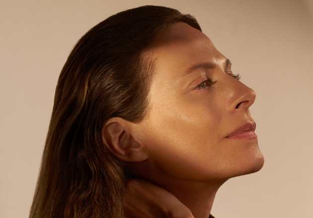 Woman with glowing and radiant skin, L'OCCITANE SKINCARE 