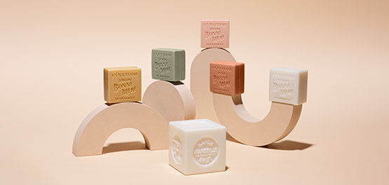 L'OCCITANE Bonne M&egrave;re Collection, Lemon and Tangerine, Linden and Sweet Orange, Rhubarb and Basil, Rosemary and Clary Sage, Pure Soap