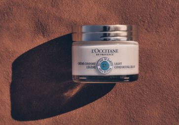 The image shows the L'OCCITANE Shea butter Light Comforting Cream