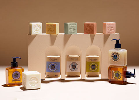 Natural Soap Bar Collection, Shea Milk Sensitive Skin Extra Rich Soap, Shea Lavender Extra-Gentle Soap, Shea Verbena Extra-Gentle Soap