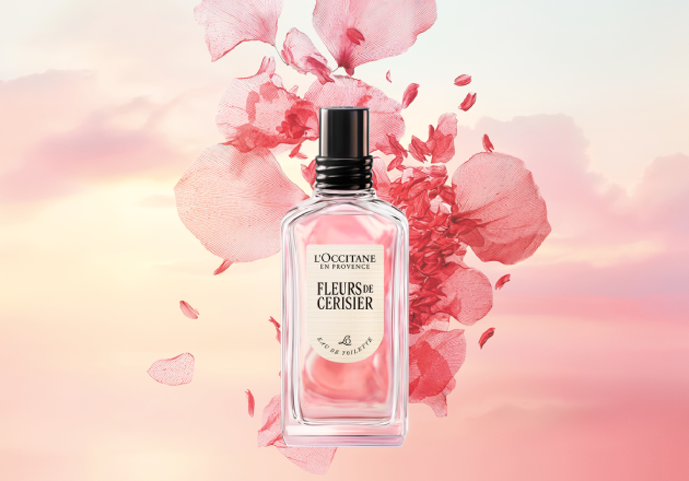 L'OCCITANE Cherry Blossom Collection, Cherry Blossom, Cherry Blossom Eau de Toilette, Cherry Blossom Bath & Shower Gel, Cherry Blossom Shimmering Body Lotion, Cherry Blossom Petal-Soft Hand Cream, Lub&eacute;ron, Soft & Delicate