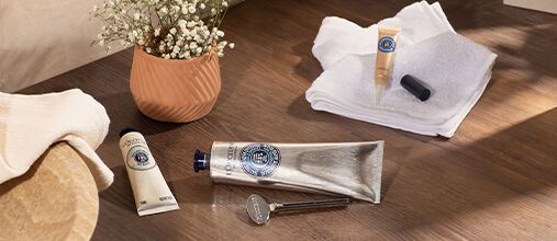 L&rsquo;OCCITANE Shea One Minute Hand Scrub, L&rsquo;OCCITANE Shea Nail & Cuticle Nourishing Oil, L&rsquo;OCCITANE Shea Butter Hand Cream, L&rsquo;OCCITANE Magic Key - Tube Squeezer