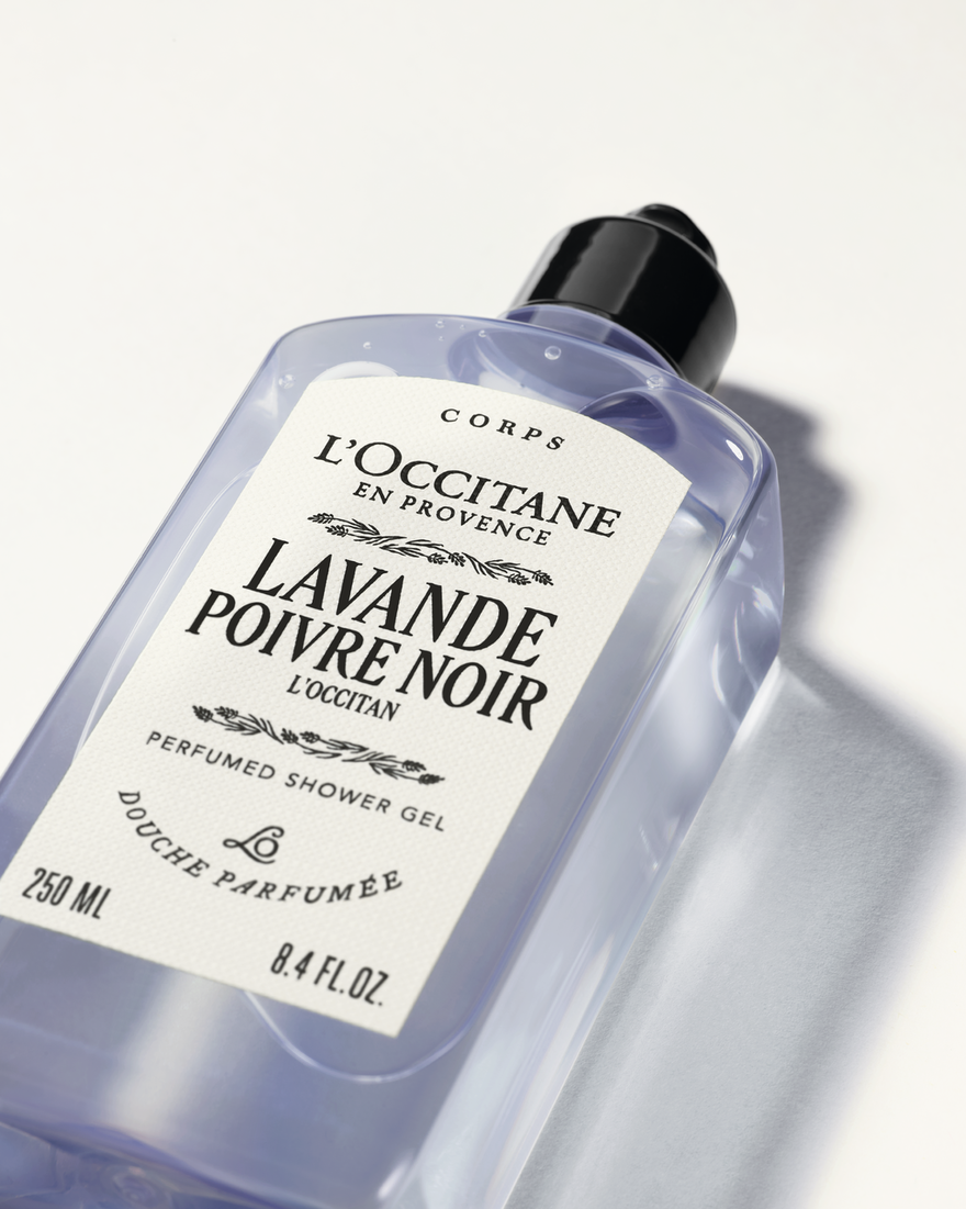 view 2/6 of Lavande Poivre Noir (Formerly L'Occitan) Perfumed Shower Gel, , GBRECT