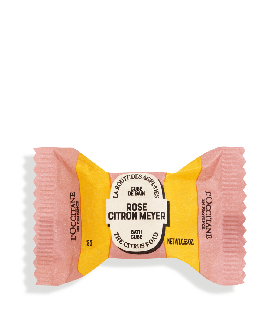 Rose Meyer Lemon Bath Cube 18 g | L&rsquo;Occitane en Provence