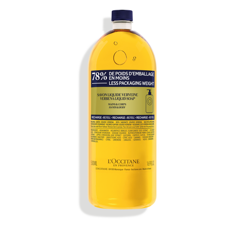 Shea Verbena Hands & Body Liquid Soap Refill - L'Occitane en Provence