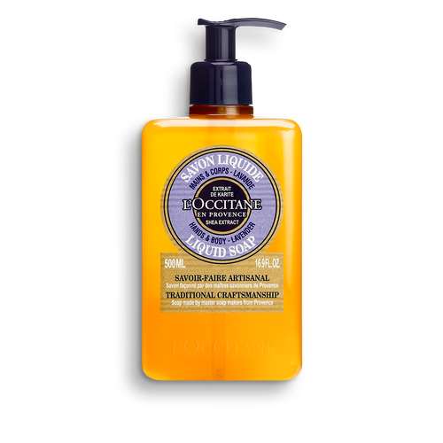 Shea Lavender Hands & Body Liquid Soap 500ml - L'Occitane en Provence