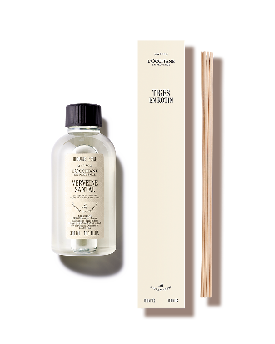 Verbeine Santal Home Diffuser Refill Set 240ml L'OCCITANE UK
