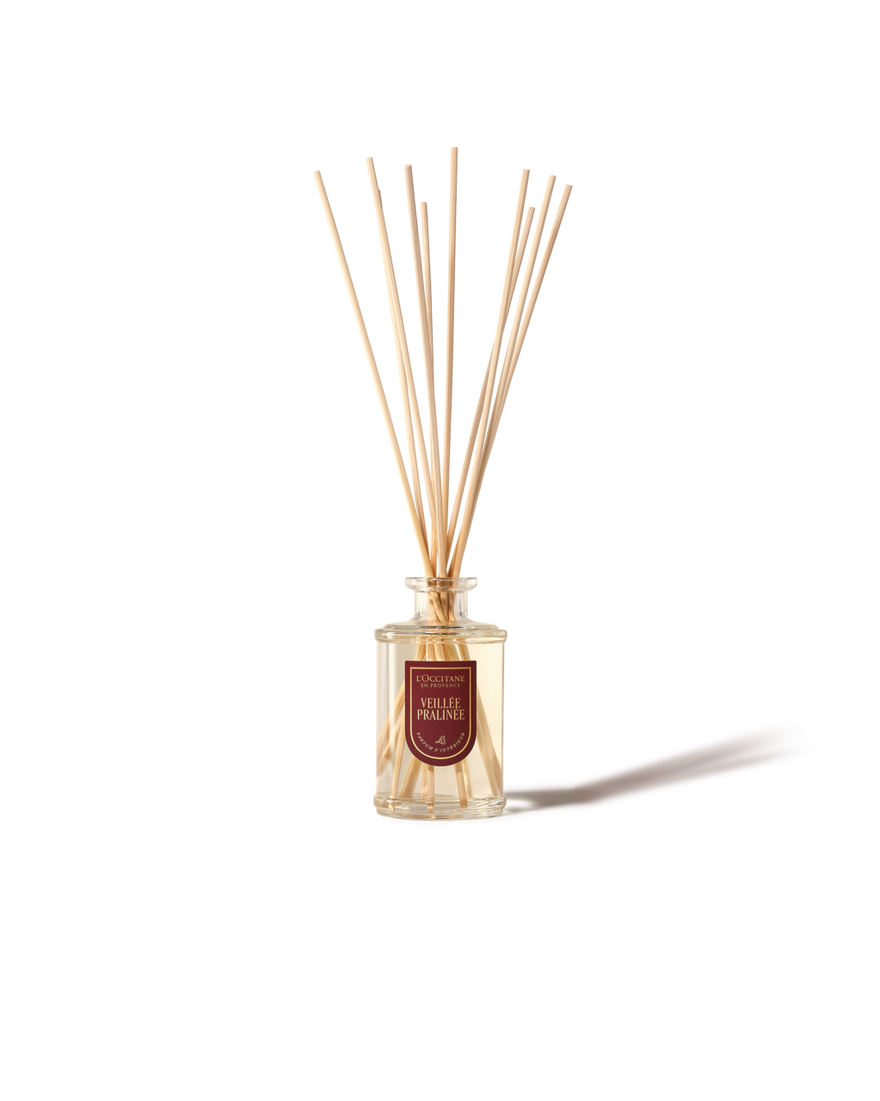 Veill&eacute;e Pralin&eacute;e Diffuser Set | L&rsquo;Occitane en Provence