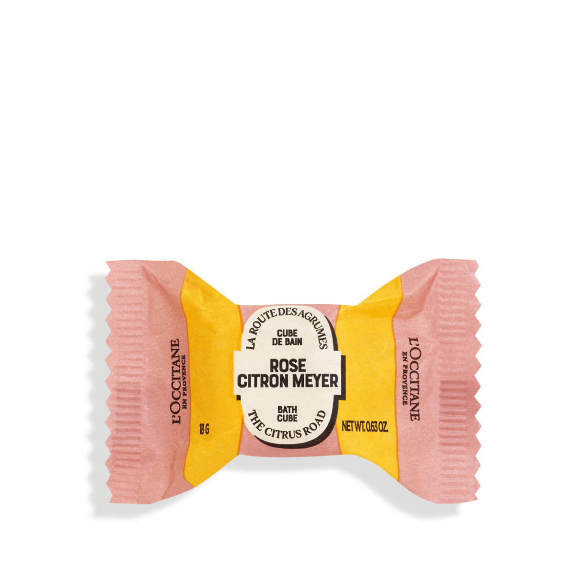 Rose Citron Meyer Bath Cube 18g | L'Occitane