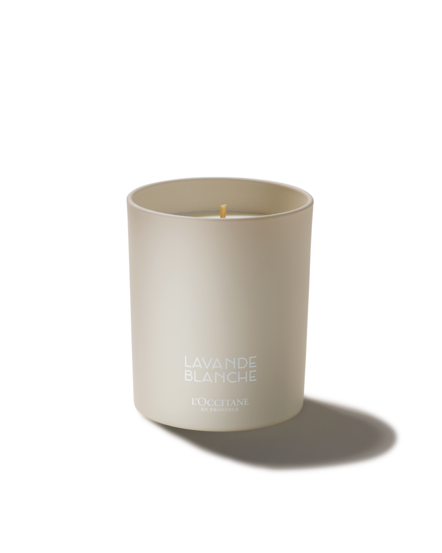 White Lavender Candle 180 g | L&rsquo;Occitane en Provence