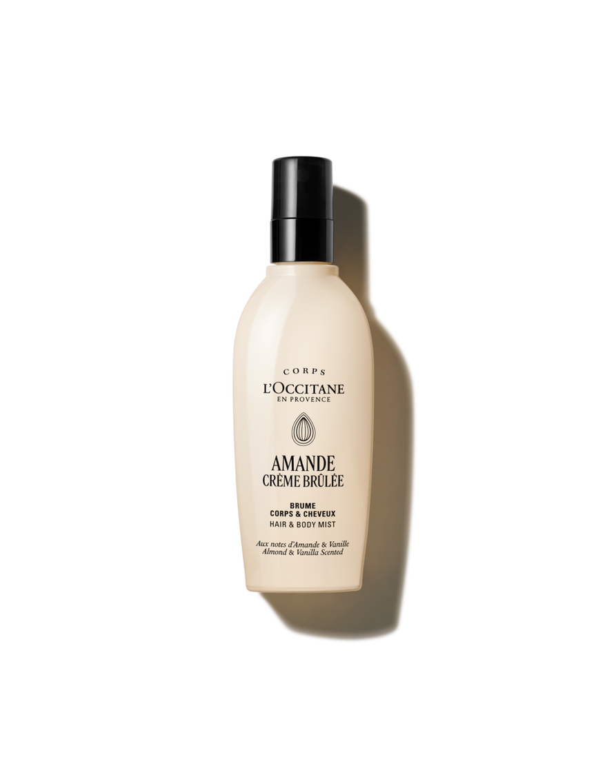 Almond (Amande) Cr&egrave;me Br&ucirc;l&eacute;e Hair & Body Mist 100 ml | L&rsquo;Occitane en Provence