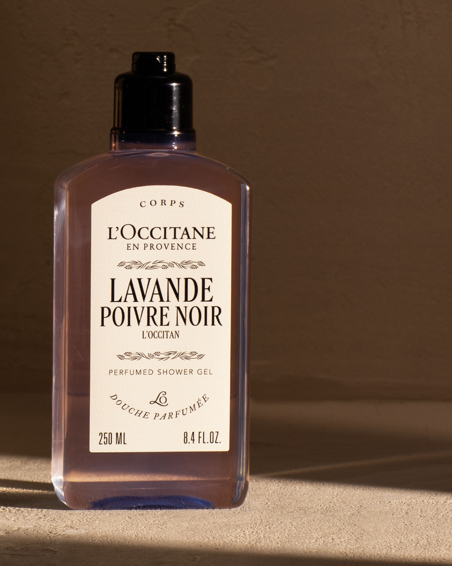 view 3/6 of Lavande Poivre Noir (Formerly L'Occitan) Perfumed Shower Gel, , GBRECT
