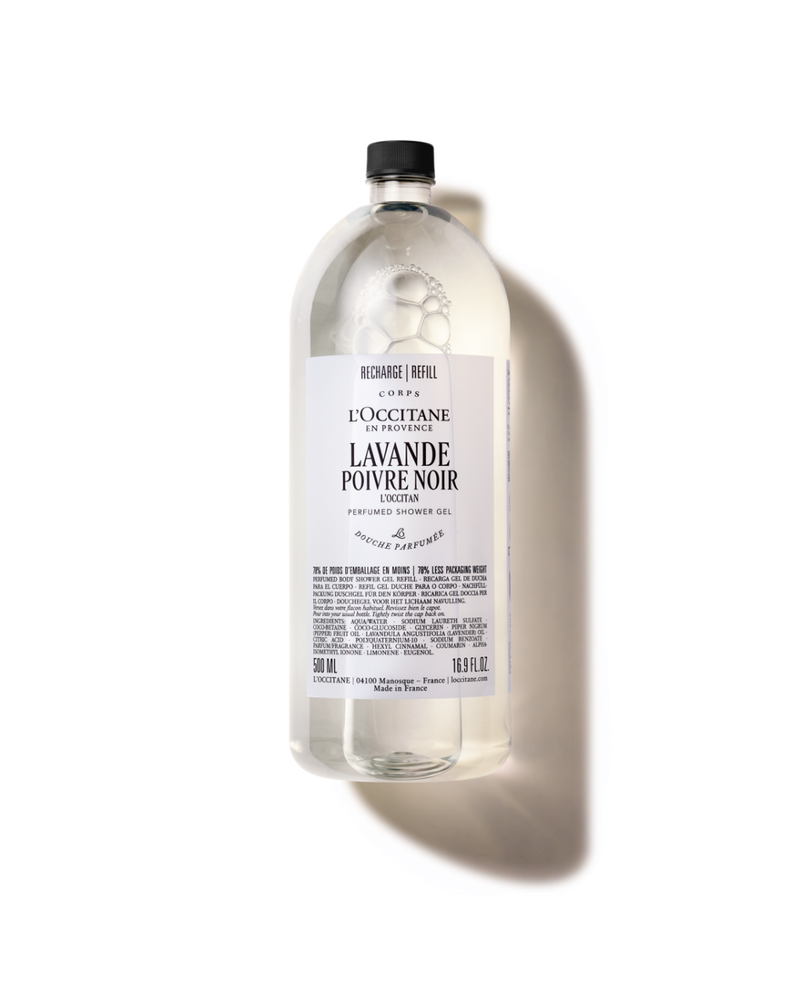 view 1/3 of Lavande Poivre Noir (Formerly L'Occitan) Perfumed Shower Gel Refill, , RECT