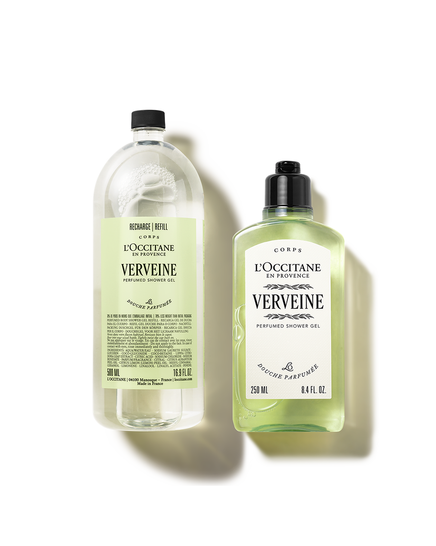 L'OCCITANE VERVEINE SHOWER GEL リフィル2個セット Classic Verbena Shower Gel 250 ml and Refill 500 ml Set | L'Occitane