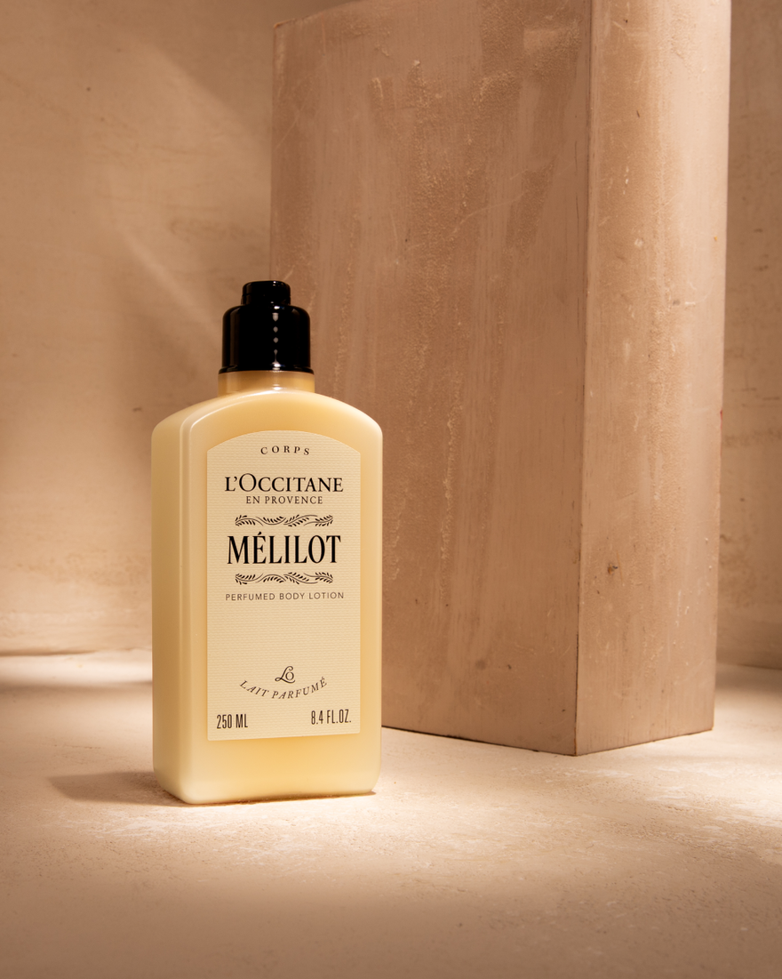 view 3/4 of M&eacute;lilot (Sweet Clover) Perfumed Body Lotion, , RECT